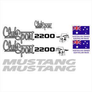 Mustang Pleasure Boats 2200 ClubSport Decal Kit - CUSTOM