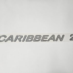 Caribbean 24 Domed Name Decal