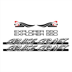 Cruise Craft Explorer 550 Decal Kit