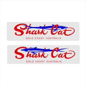 Shark Cat Graphic Badge Decal