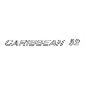 Caribbean 32 Domed Name Decal