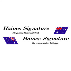 Haines Signature - Genuine Haines Decal w/ Flag