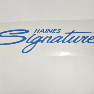 Haines Signature Olympic Blue Domed Decal