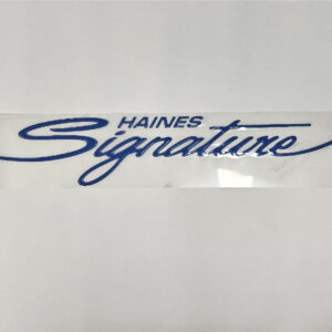 Haines Signature Sapphire Blue Domed Decal