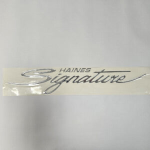 Haines Signature Chrome Domed Decal