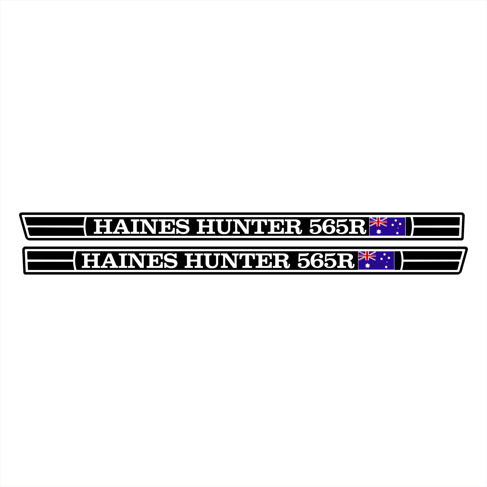 Haines Hunter 565R Long Flag Decal