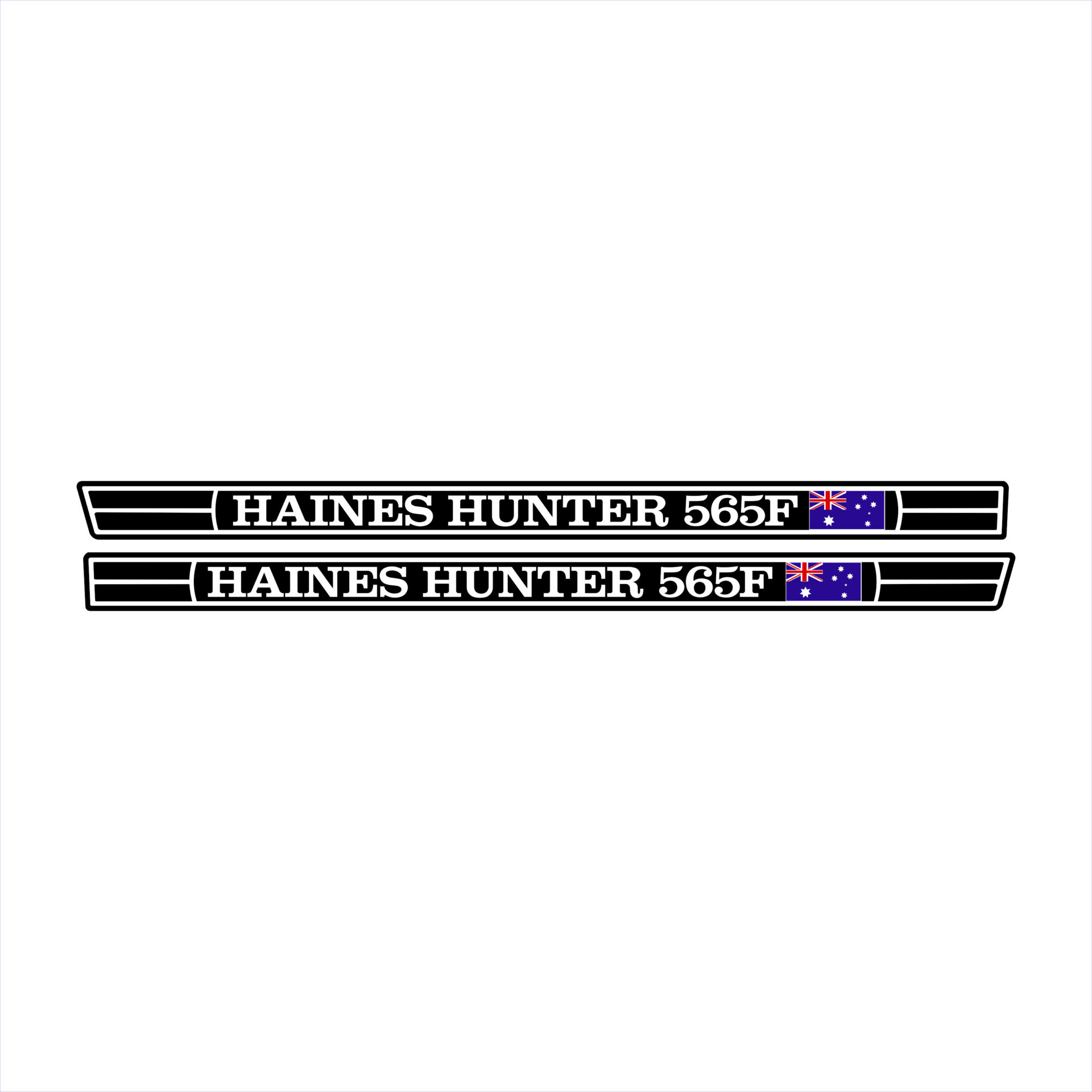 Haines Hunter 565F Long Flag Decal