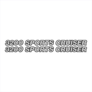 Mustang Cruisers 3200 Sports Cruiser Name Decal - Custom Size/Colour